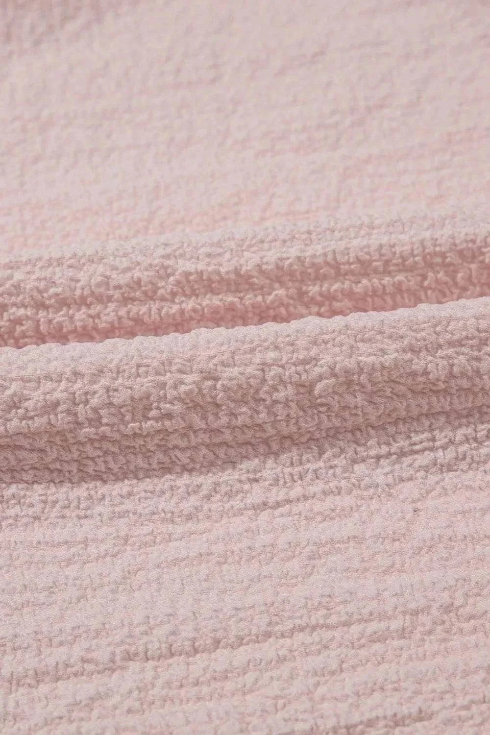 Textured Bow Knot Blouse with Frilled Butterfly Sleeves - Redemption By Ashley North