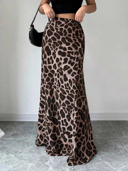 Leopard Print Maxi Skirt - High-Waisted Style for Effortless Elegance - Redemption By Ashley North