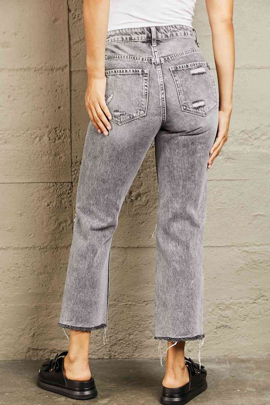 BAYEAS Acid Wash Distressed Cropped Jeans for a Chic Look - Redemption By Ashley North