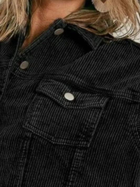 BiBi Vintage Washed Corduroy JacketThe Vintage Washed Corduroy Jacket is a stylish and timeless piece that has been treated to give it a retro look. Made from soft corduroy fabric, this jacket offers Redemption By Ashley NorthVintage Washed Corduroy Jacket