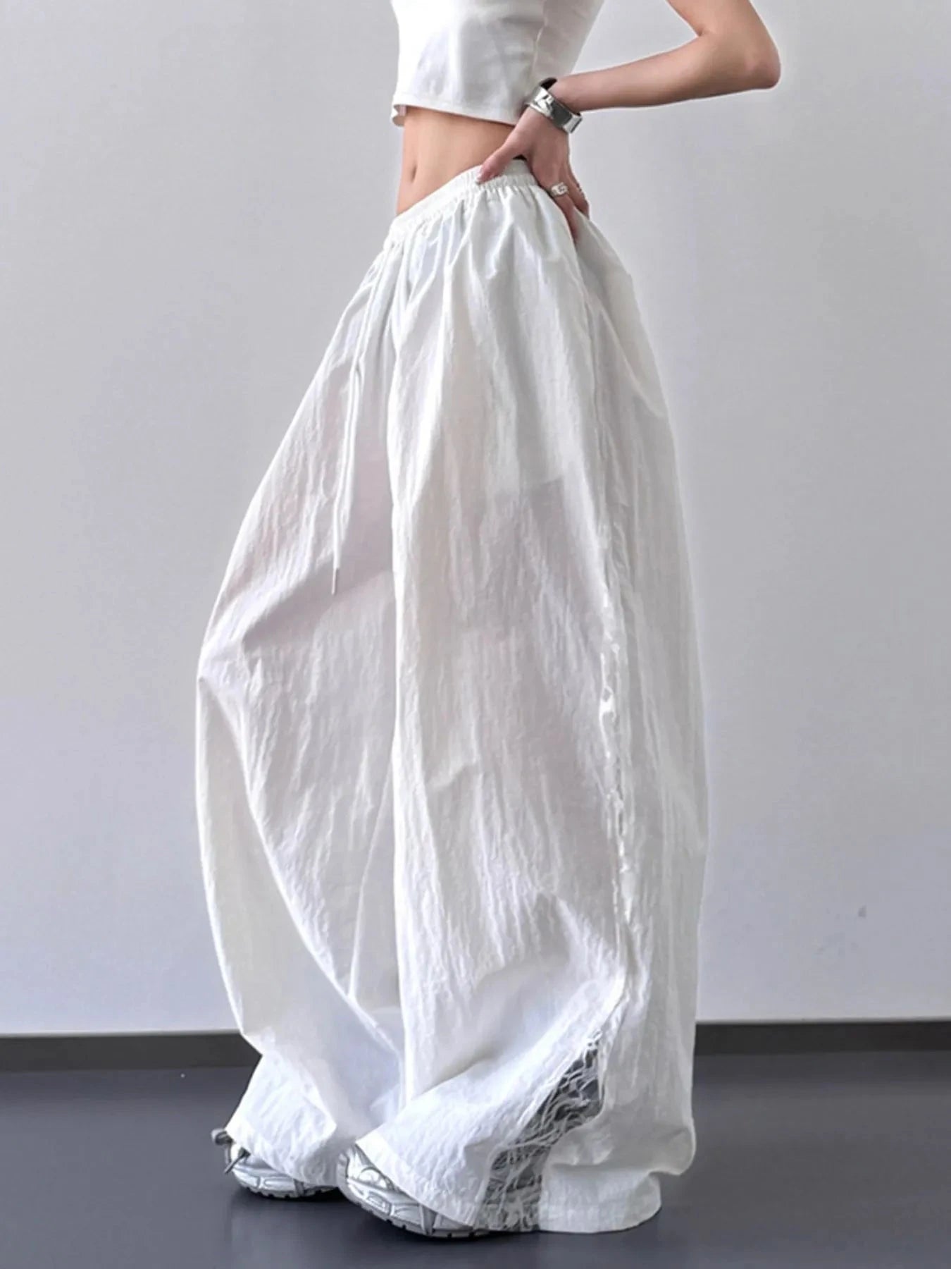 Elastic Wide-Leg Pants with Comfortable Elastic Waist - Redemption By Ashley North