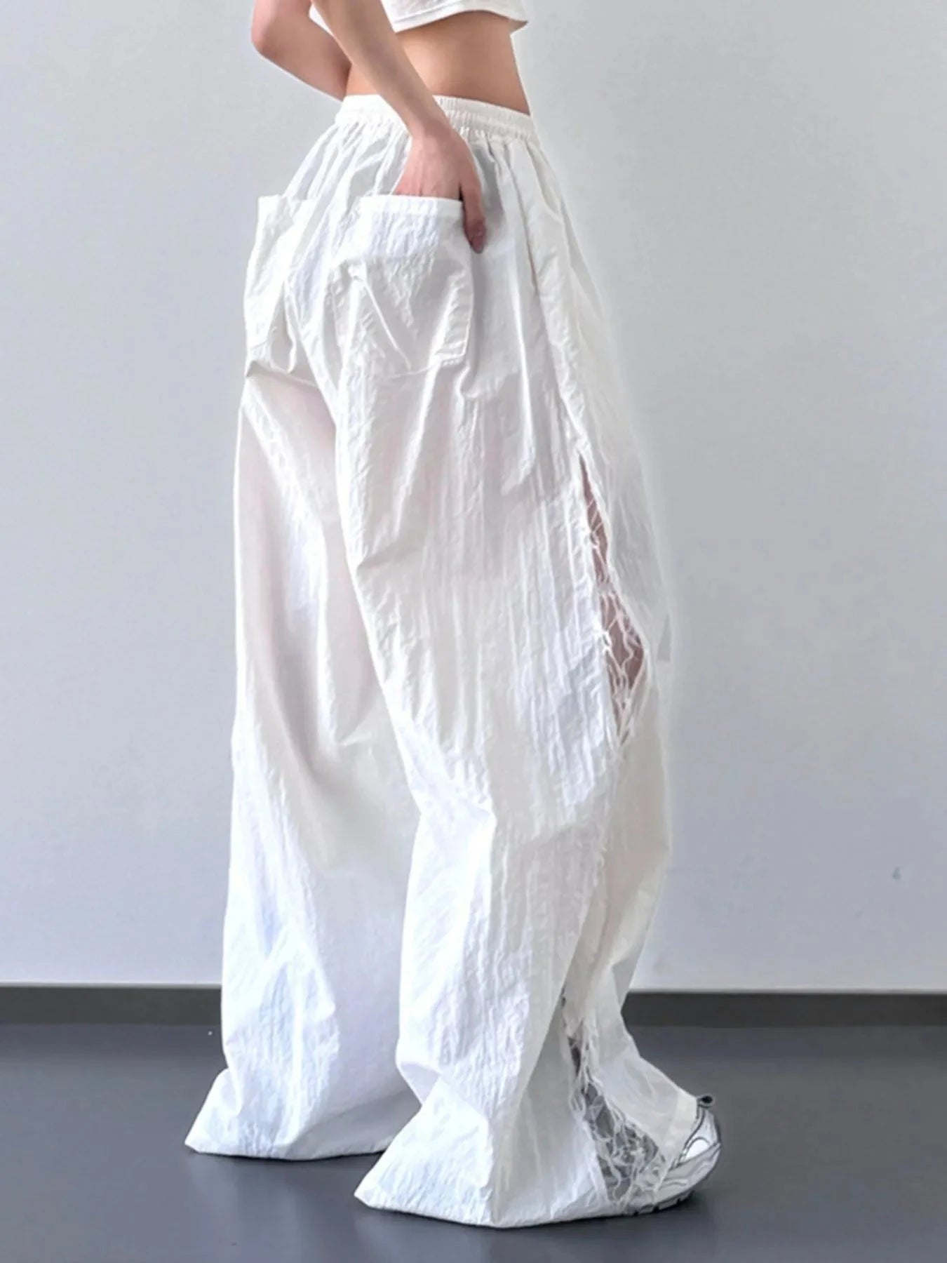 Elastic Wide-Leg Pants with Comfortable Elastic Waist - Redemption By Ashley North