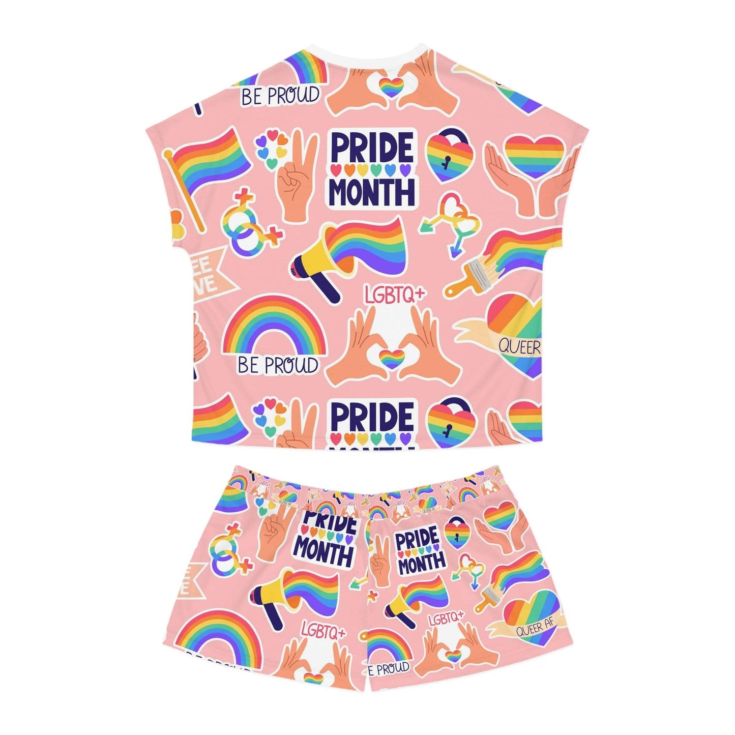 Pride Month Women's Pajama Set - Colorful LGBTQ+ Sleepwear, Comfortable Summer PJs, Perfect Gift for Pride Celebration - Redemption By Ashley North