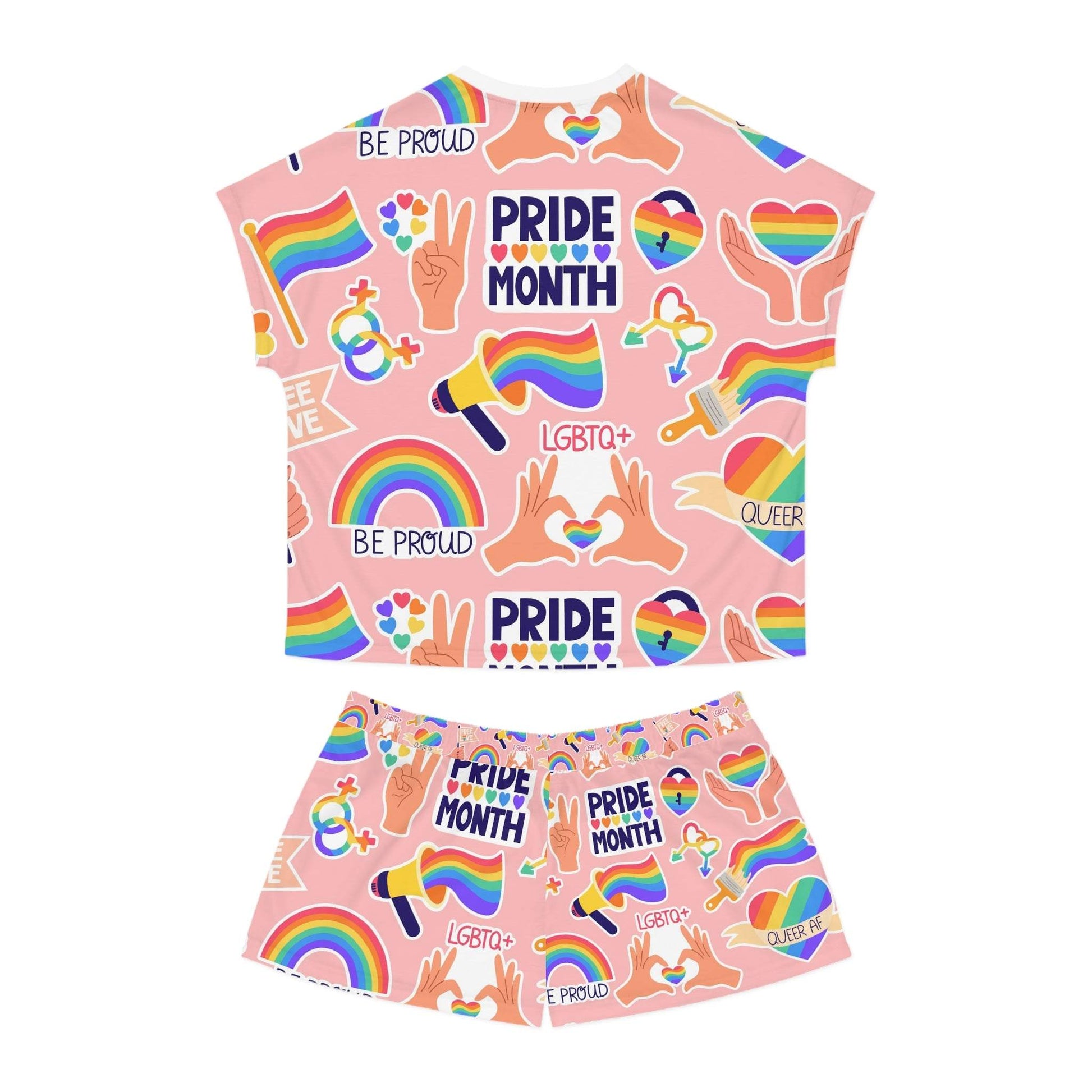 Pride Month Women's Pajama Set - Colorful LGBTQ+ Sleepwear, Comfortable Summer PJs, Perfect Gift for Pride Celebration - Redemption By Ashley North
