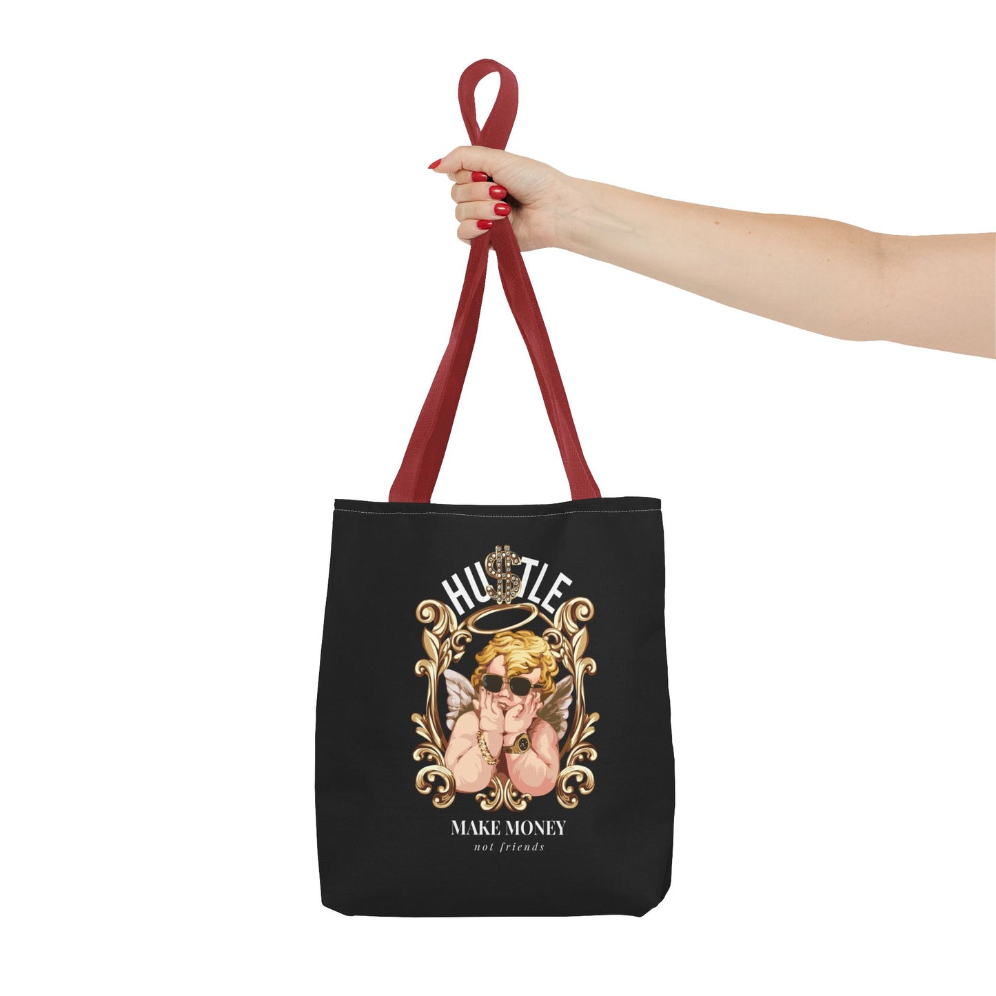 Chic Hustler Tote Bag | Stylish AOP Handbag for Entrepreneurs, Market Accessory, Gift for Creatives, Motivational Tote, Everyday Use.