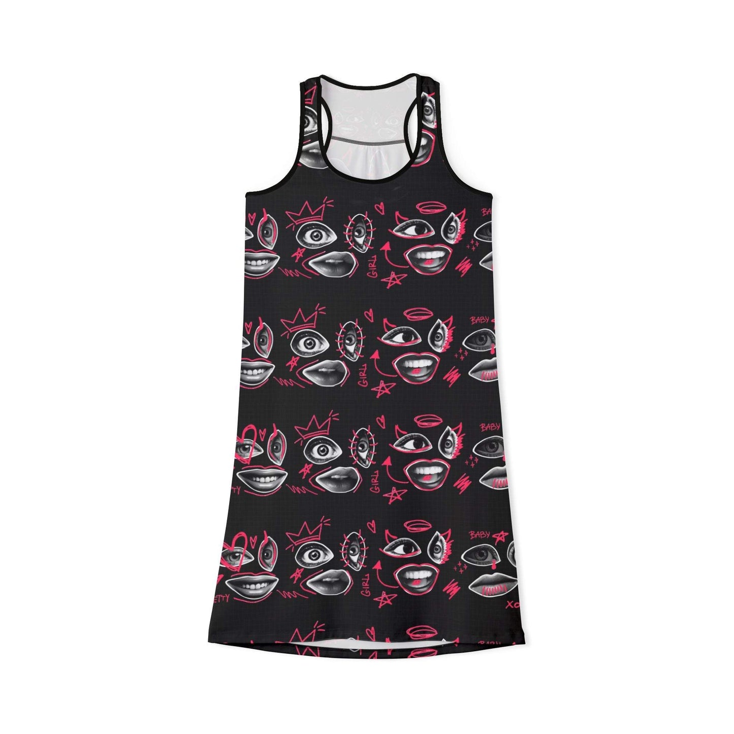 Stylish Punk Racerback Dress for Trendy Women, Casual Summer Dress, Unique Art Dress, Perfect for Festivals and Parties - Redemption By Ashley North