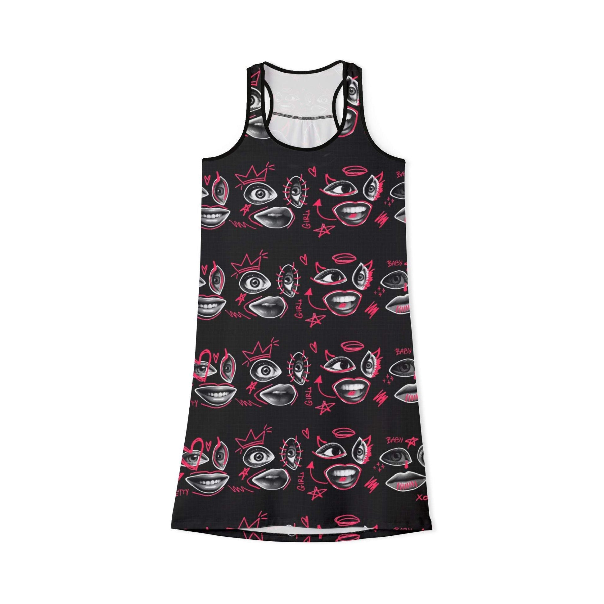 Stylish Punk Racerback Dress for Trendy Women, Casual Summer Dress, Unique Art Dress, Perfect for Festivals and Parties - Redemption By Ashley North