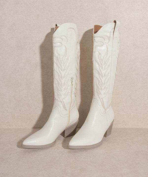 Oasis Society Samara Embroidered Tall Boot for Stylish Comfort - Redemption By Ashley North