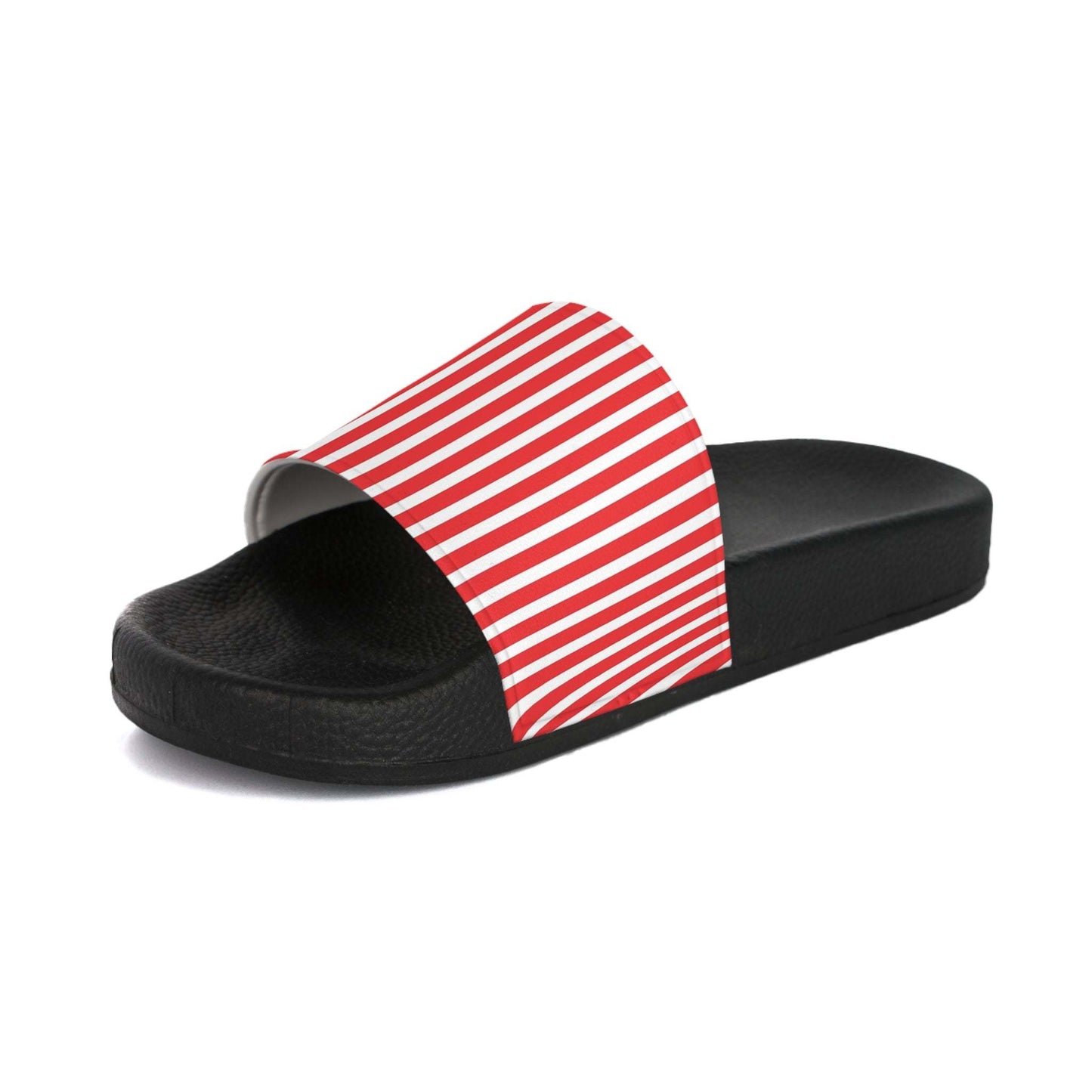 Patriotic Women's Slide Sandals with Star and Stripe Design for Summer Fun at Beach, Pool, BBQ, and Independence Day - Redemption By Ashley North