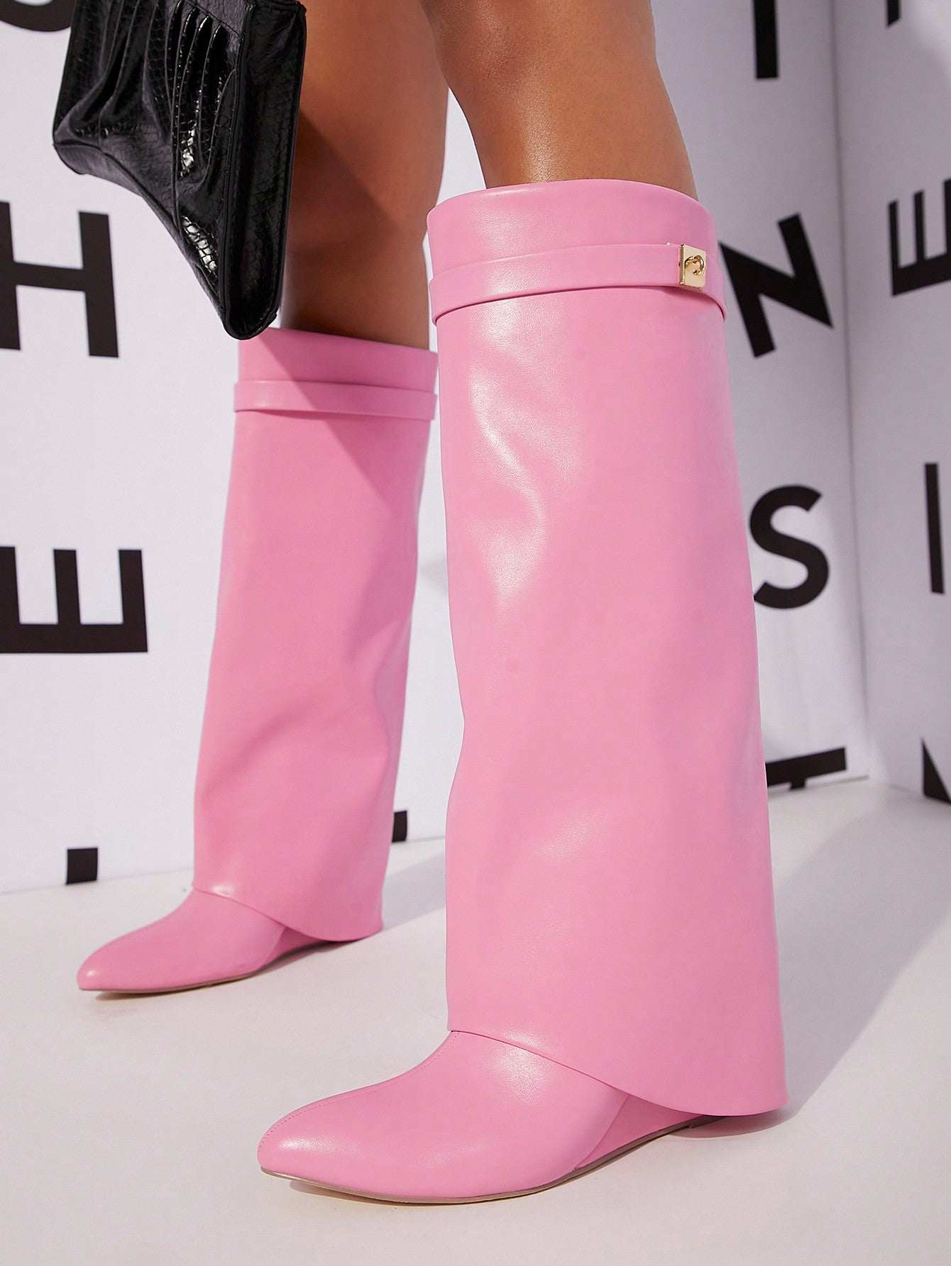 SHUZIA Women's Vibrant Orange Buckle Boots - Casual Formal Folded PoinDiscover the Style and Comfort of SHUZIA Women's Vibrant Orange Buckle BootsStep into the spotlight this season with the stunning women's vibrant orange buckle bootsRedemption By Ashley Northwomen's vibrant orange buckle boots