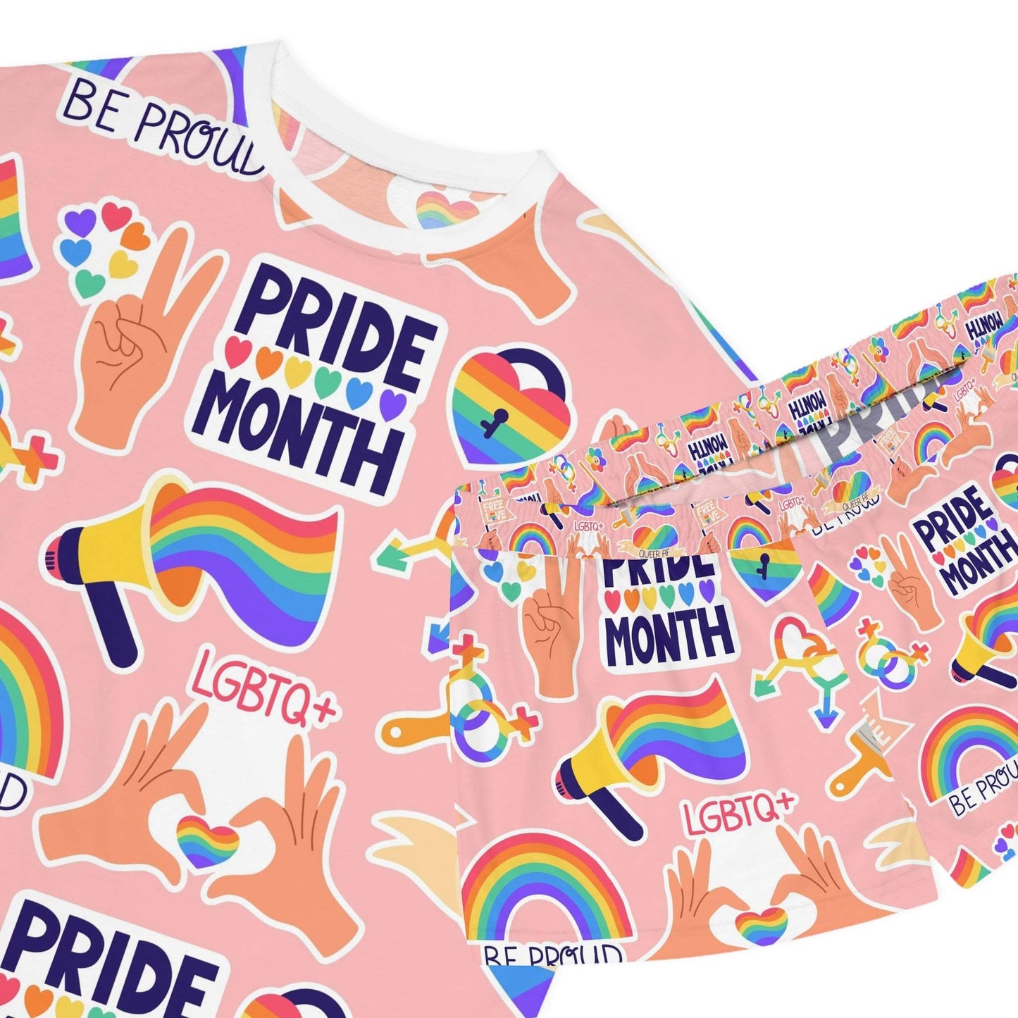 Pride Month Women's Pajama Set - Colorful LGBTQ+ Sleepwear, Comfortable Summer PJs, Perfect Gift for Pride Celebration - Redemption By Ashley North