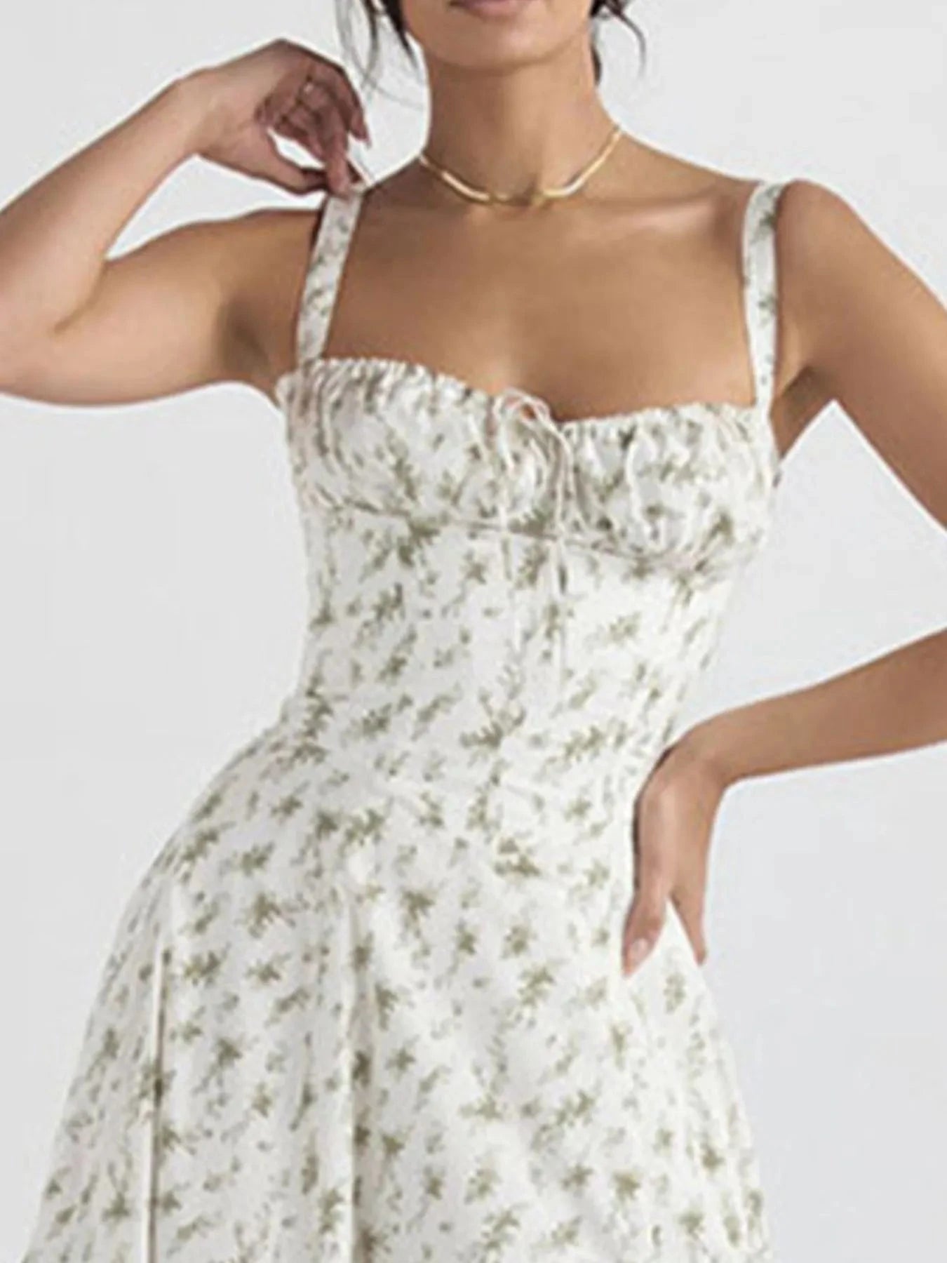 Full Size Plus Size Cami Dress with Slit and Sweetheart Neck - Redemption By Ashley North