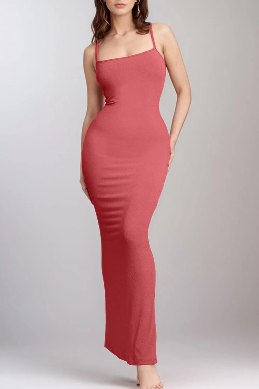 Basic Shapewear Maxi Dress with Built-In Support and Sleeveless Design - Redemption By Ashley North