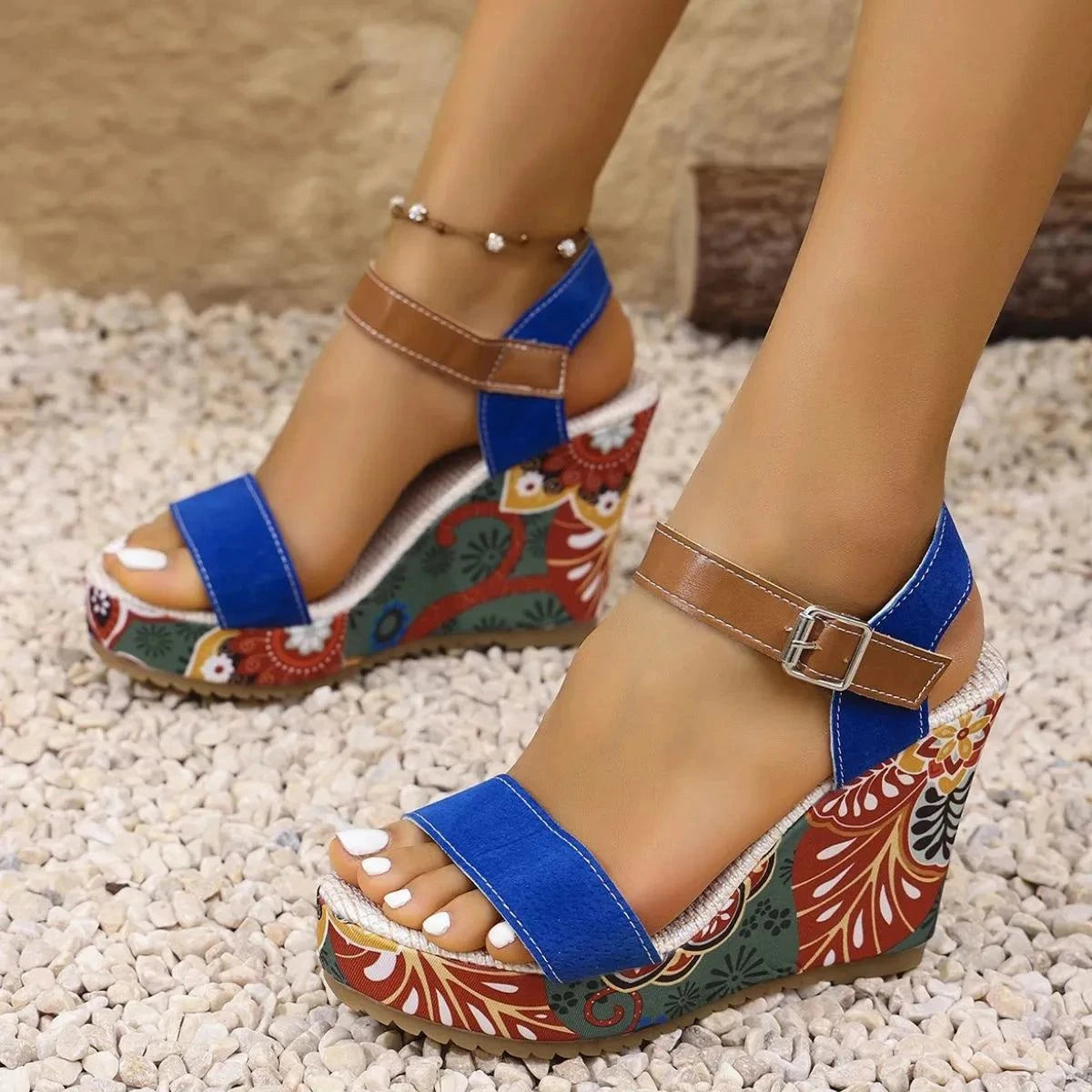Open Toe Wedge Sandals for Comfort and Style - Redemption By Ashley North
