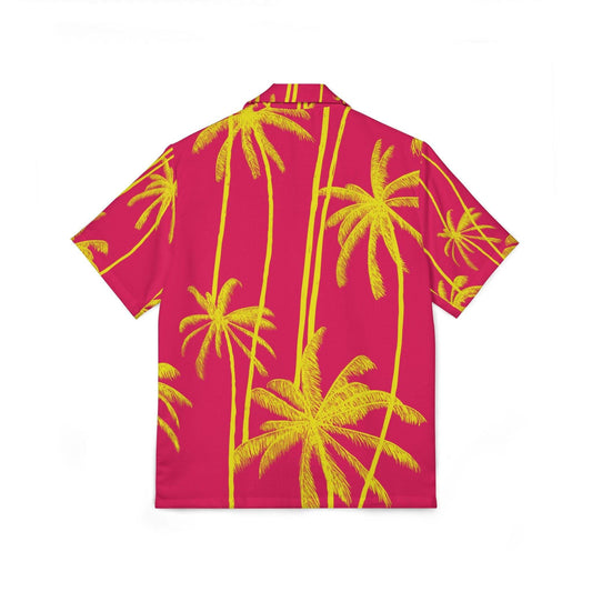 Vibrant Hawaiian Camp Shirt, Tropical AOP Shirt for Summer, Beach Vacation Apparel, Luau Outfit, Men's Floral Print Shirt - Redemption By Ashley North