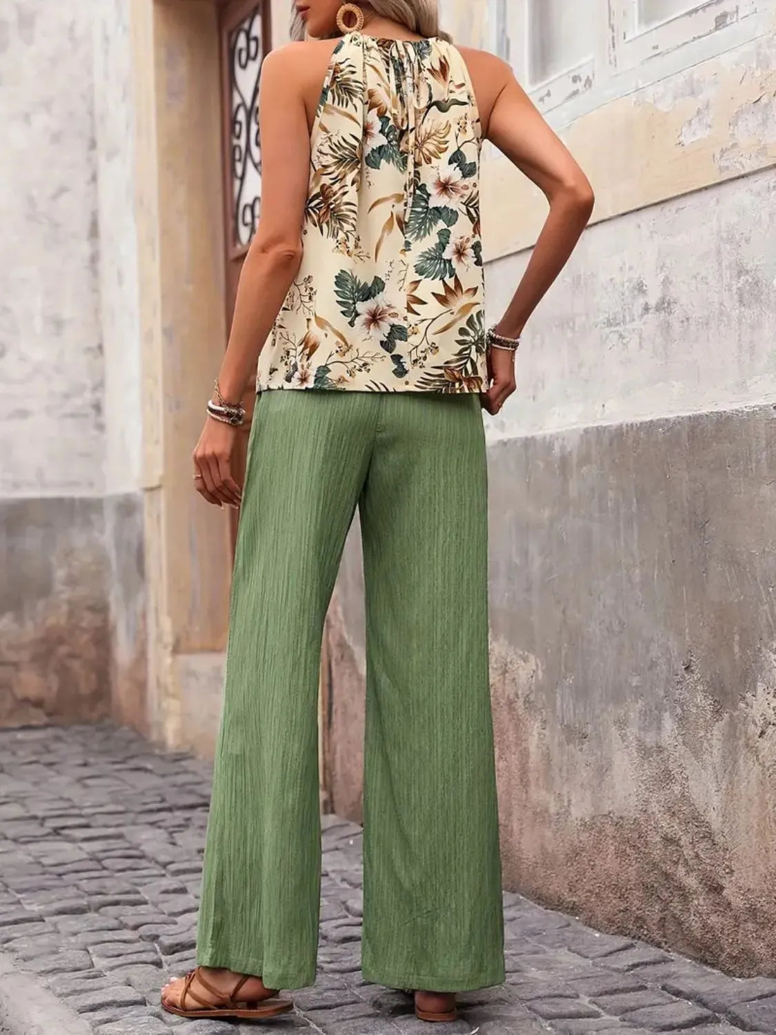 Printed Tank Top and Pants Set for Ultimate Style and Comfort - Redemption By Ashley North