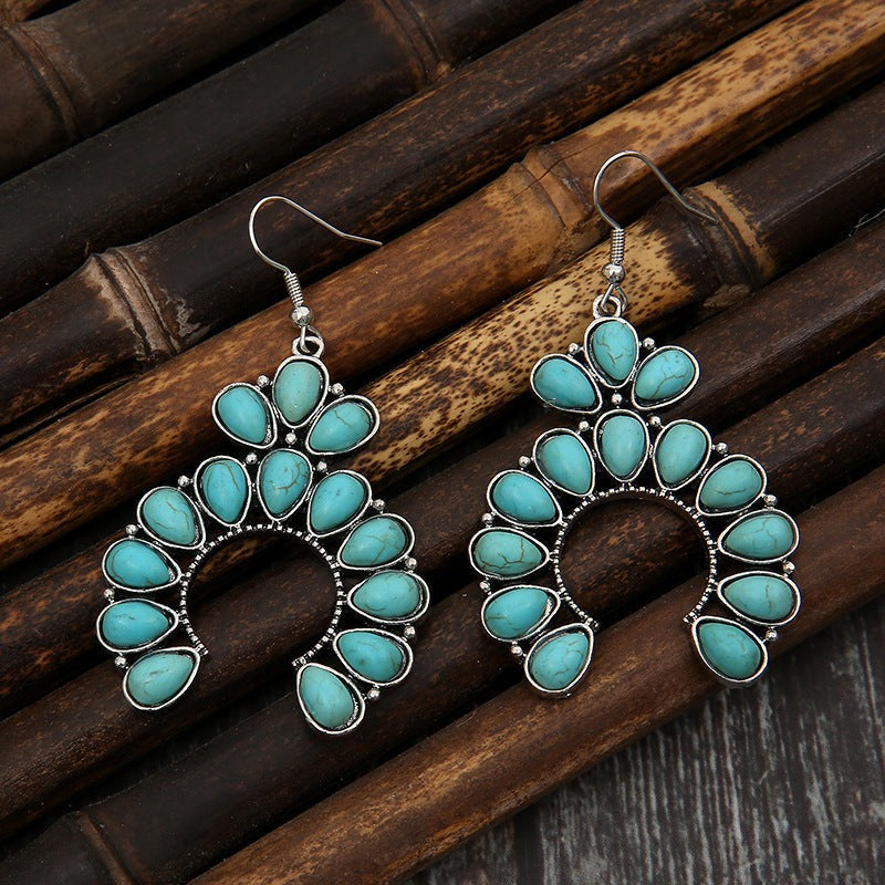 Artificial Turquoise Earrings - Elegant Drop Design - Redemption By Ashley North