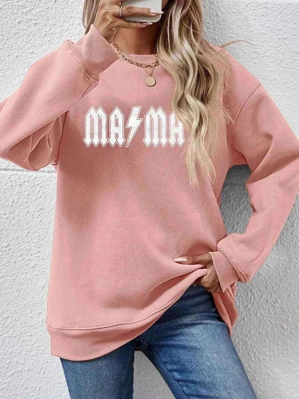Mama Letter Graphic Dropped Shoulder SweatshirtFeatures: Basic style
Sheer: Opaque
Stretch: No stretch
Material composition: 100% polyester
Care instructions: Machine wash cold. Tumble dry low.
Imported
Product MRedemption By Ashley Northbella canvas drop shoulder sweatshirt