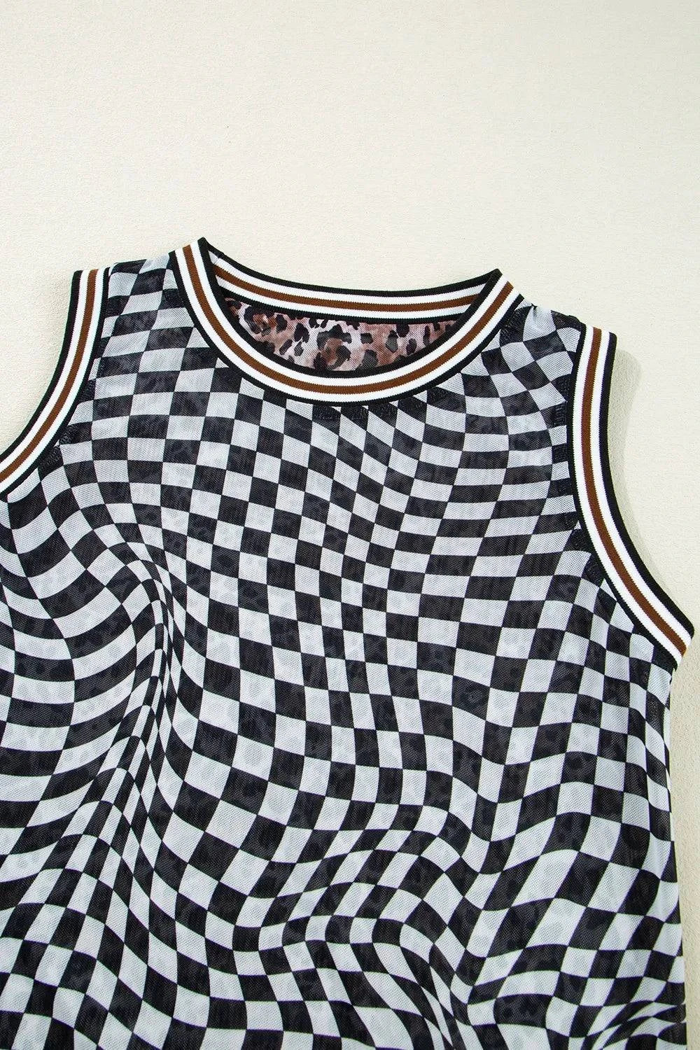 Checkered Sleeveless Midi Dress for Effortless Style and Elegance - Redemption By Ashley North