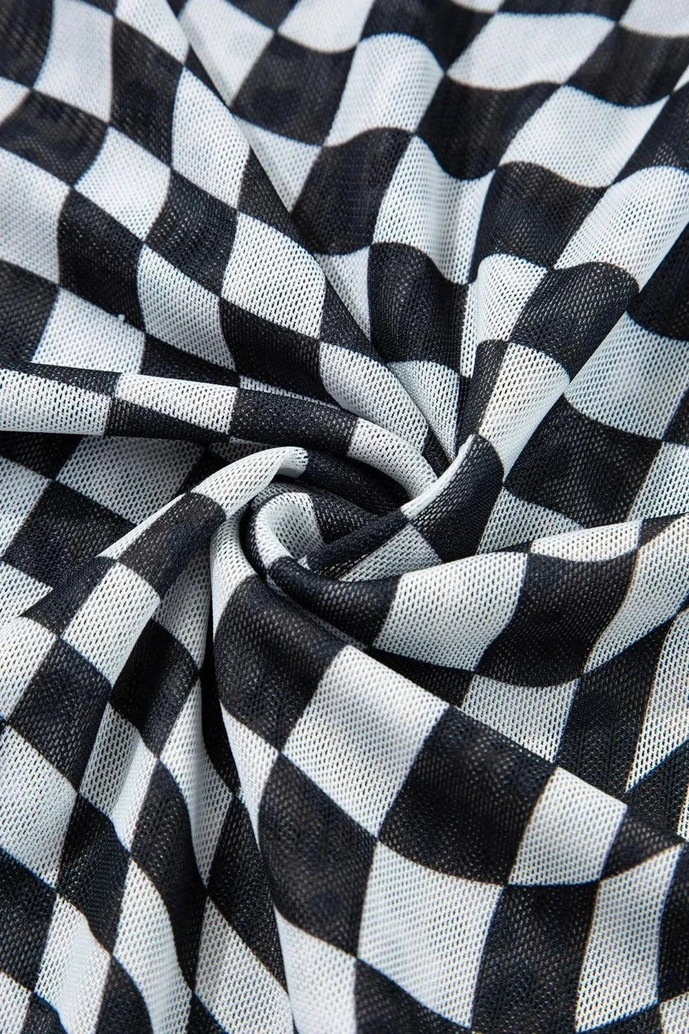 Checkered Sleeveless Midi Dress for Effortless Style and Elegance - Redemption By Ashley North