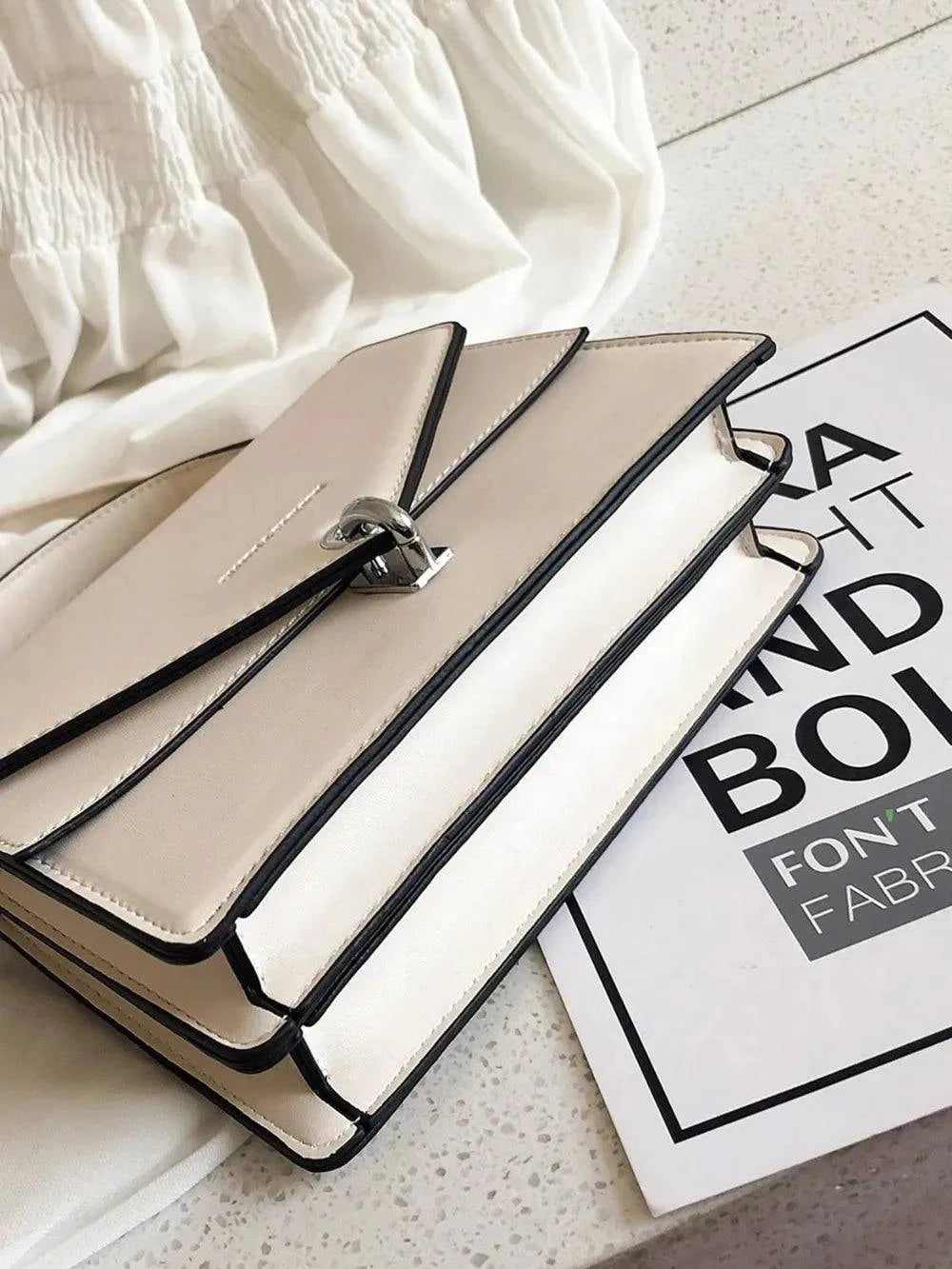 Chain PU Leather Detachable Shoulder Strap Handbag for Versatile Styling - Redemption By Ashley North