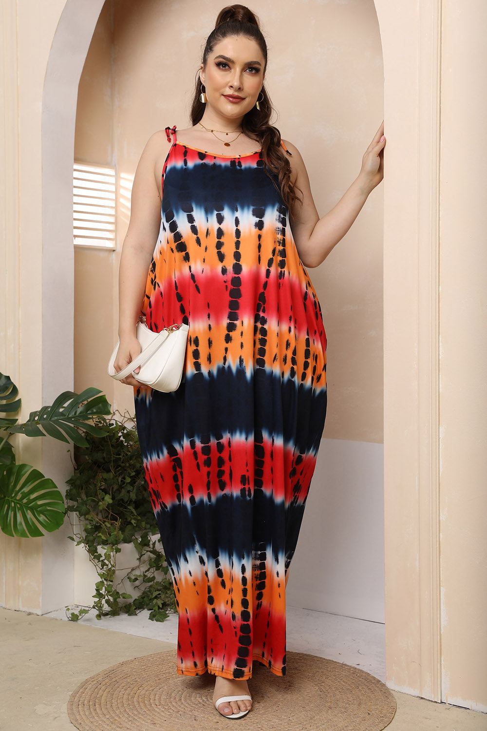 Plus Size Maxi Dress - Tie Shoulder Stylish and Comfortable Summer Fashion for Women - Redemption By Ashley North