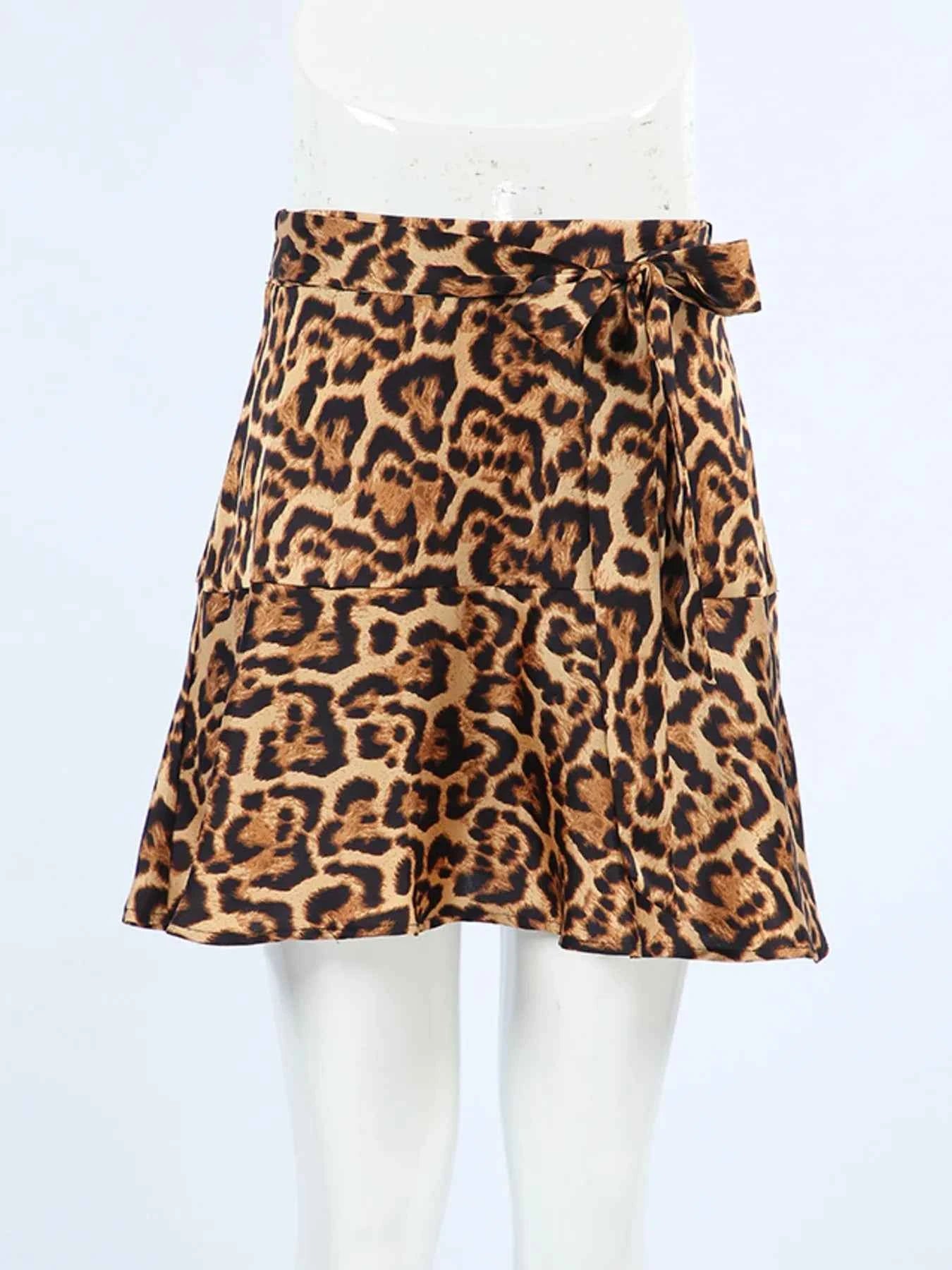 Leopard Print Mini Skirt for Trendy Fashion Lovers - Perfect for Every Occasion - Redemption By Ashley North