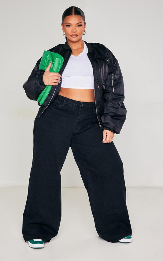 Plus Black High Waist Faded Boyfriend JeansEmbrace off-duty cool with these black high-waist boyfriend jeans. Cut from a durable denim with a subtle faded wash, they offer a relaxed silhouette that sits comfoRedemption By Ashley NorthPlus Black High Waist