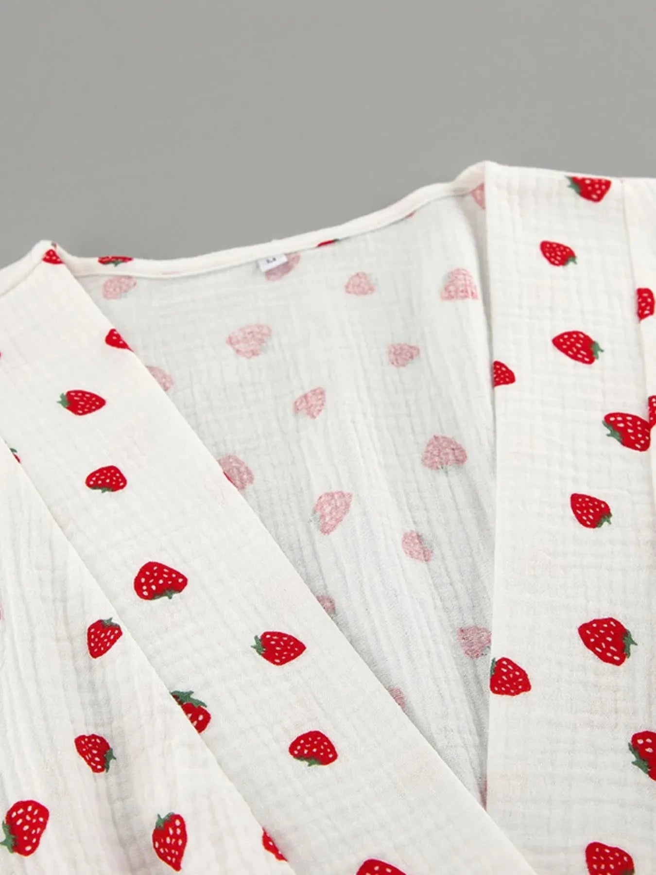 Strawberry Print Mini Dress with Long Sleeves for Effortless Style - Redemption By Ashley North