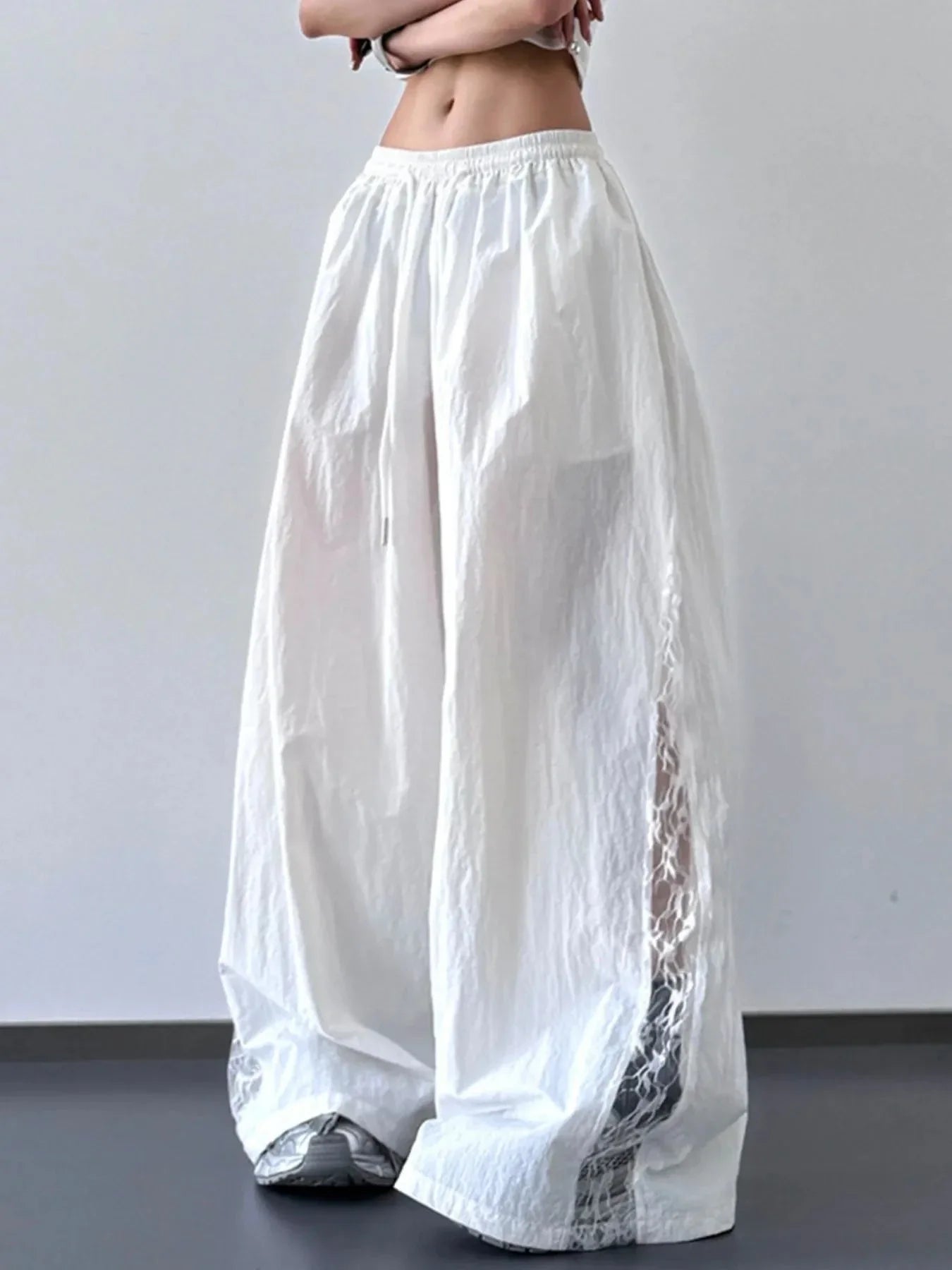 Elastic Wide-Leg Pants with Comfortable Elastic Waist - Redemption By Ashley North