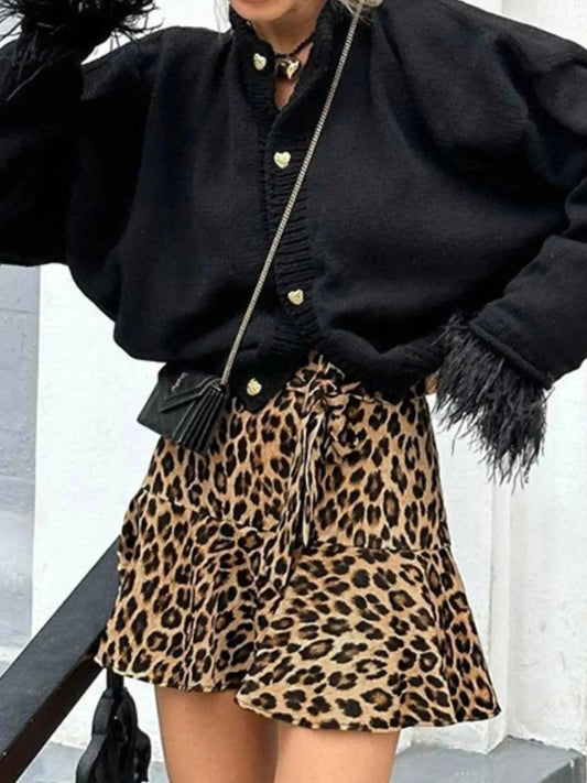 Leopard Print Mini Skirt for Trendy Fashion Lovers - Perfect for Every Occasion - Redemption By Ashley North