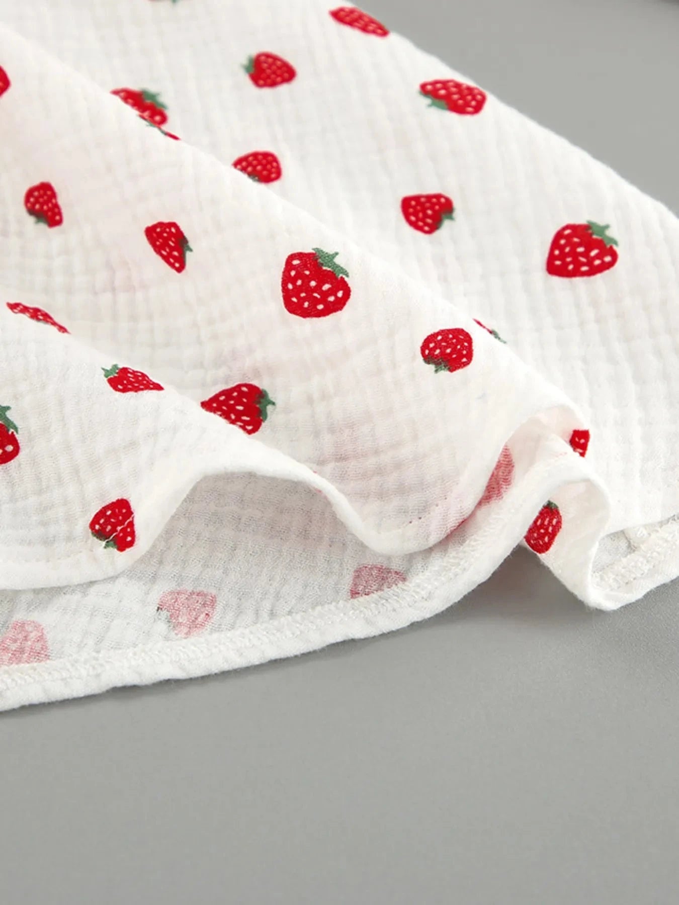 Strawberry Print Mini Dress with Long Sleeves for Effortless Style - Redemption By Ashley North