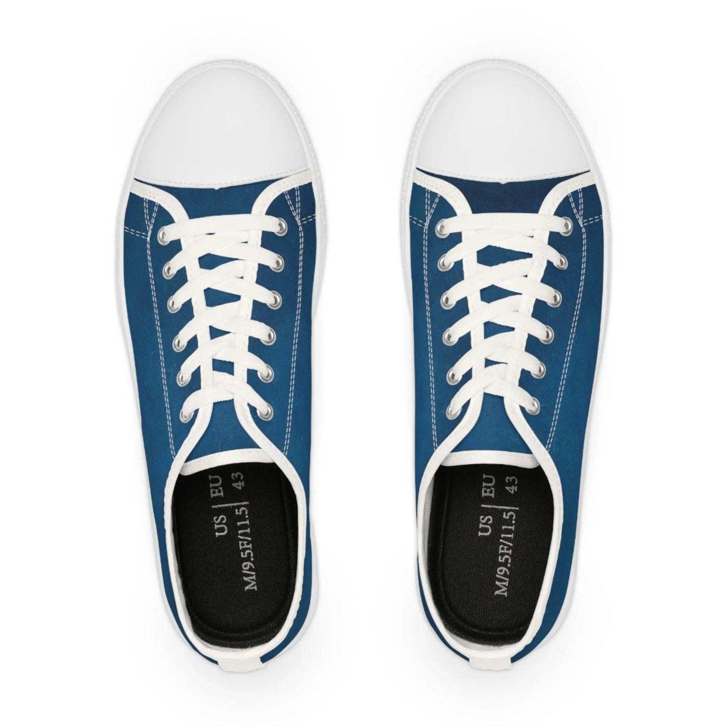 Dark Blue Low Top Sneakers for Stylish and Comfortable Everyday Wear - Redemption By Ashley North