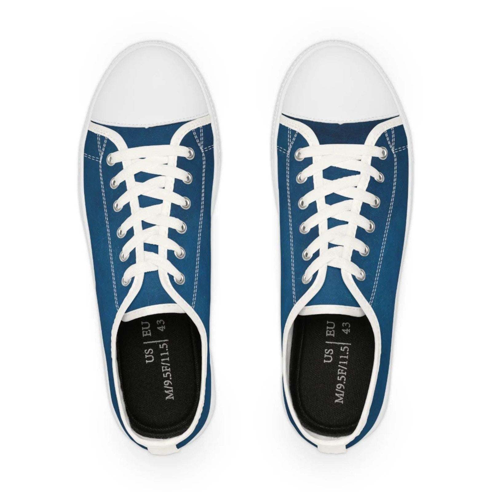 Dark Blue Low Top Sneakers for Stylish and Comfortable Everyday Wear - Redemption By Ashley North