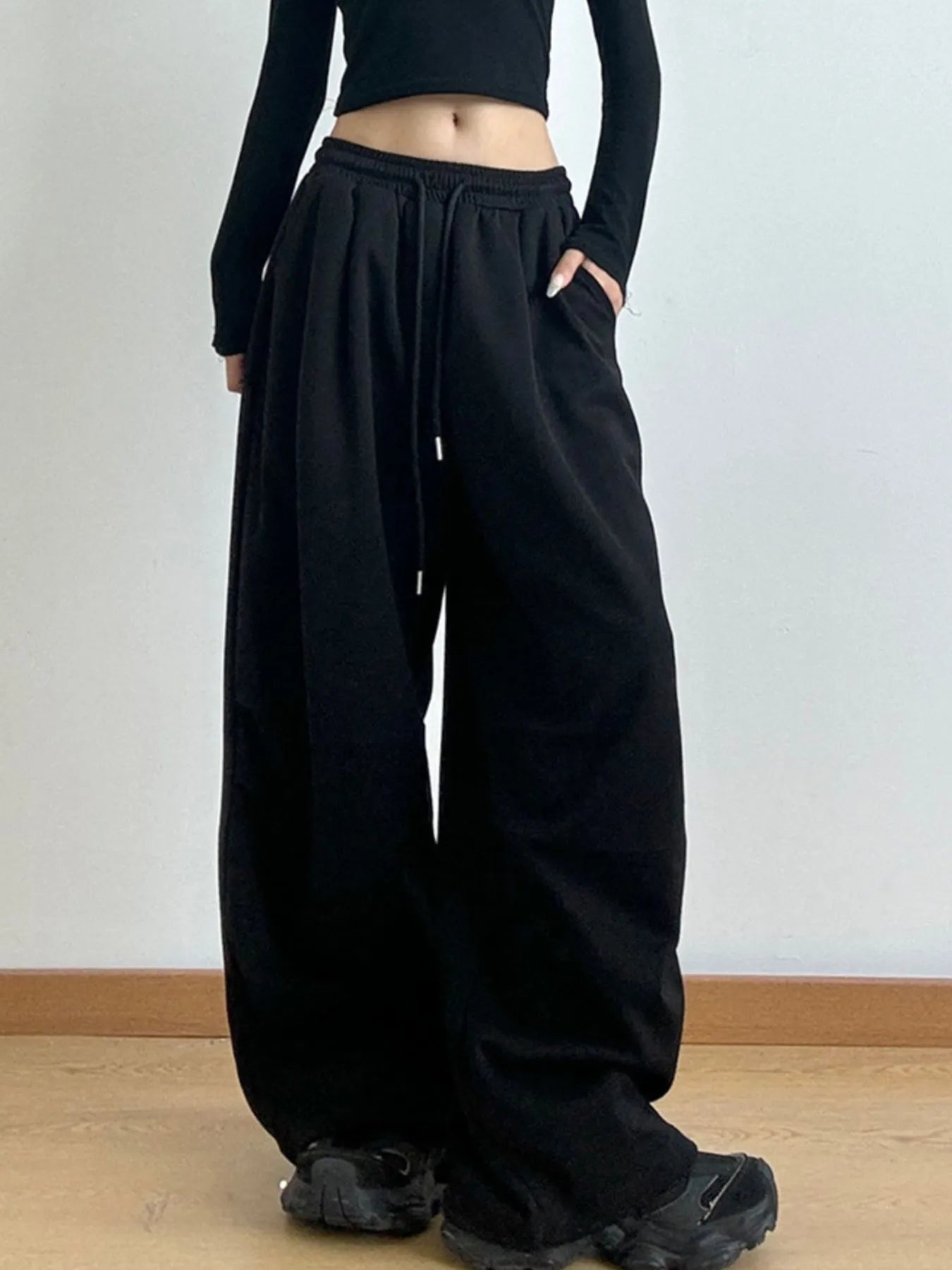 Drawstring Wide Leg Pants for Ultimate Comfort and Trendy Style - Redemption By Ashley North