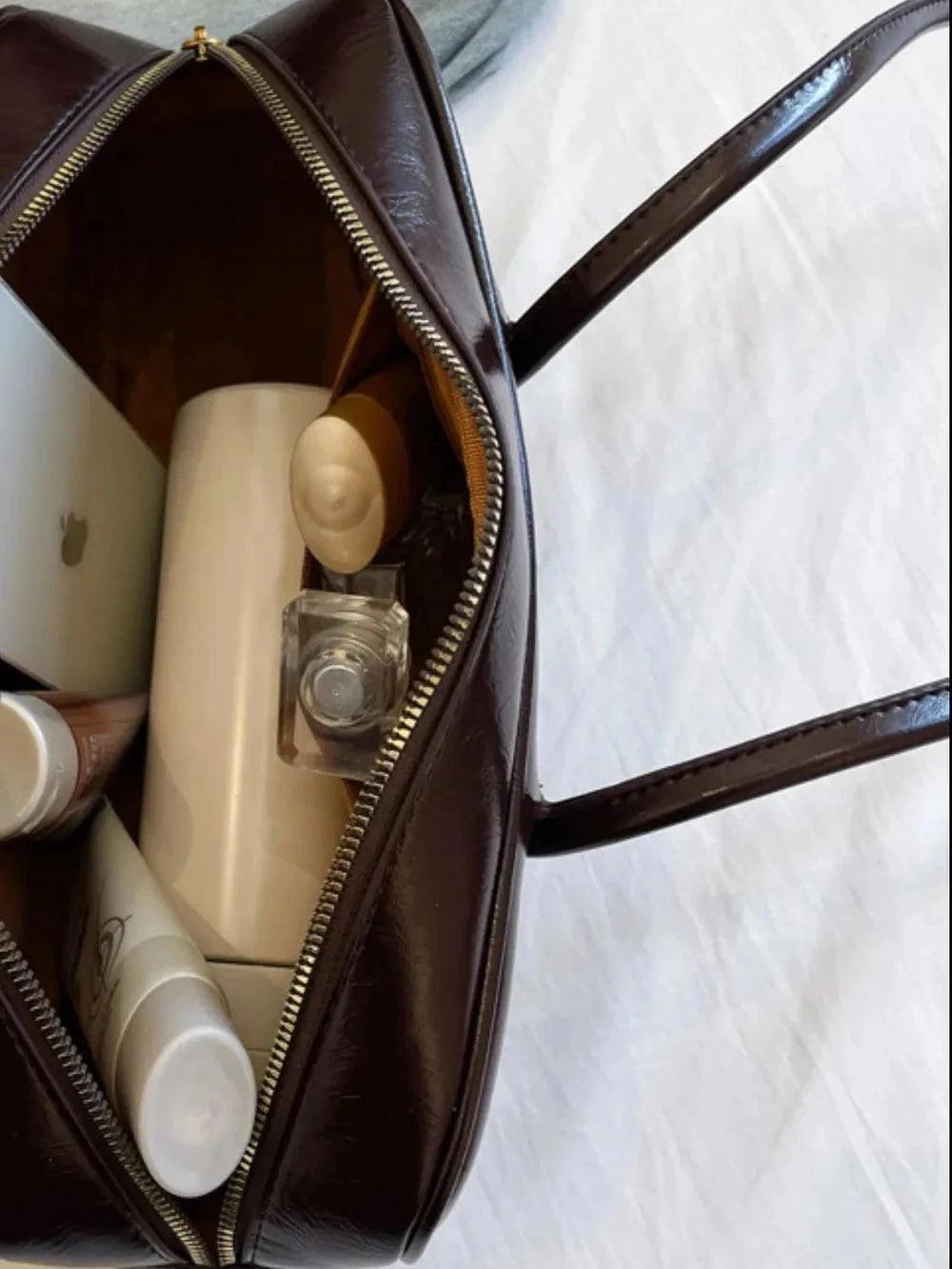 PU Leather Shoulder Bag with Bow Trim for Stylish Women - Redemption By Ashley North