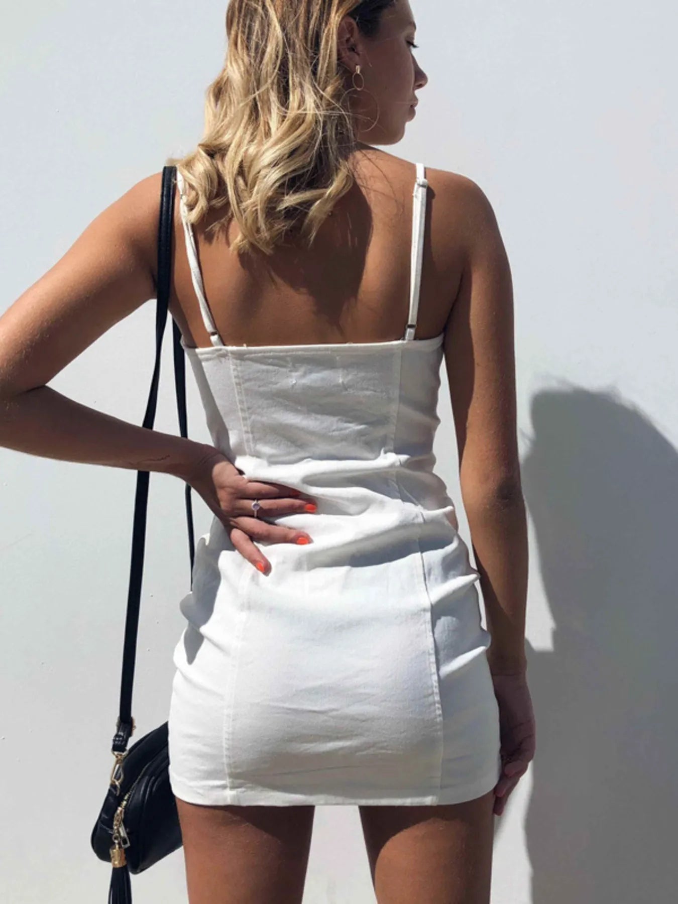 Full Size Zip-Front Bodycon Mini Dress Plus Size.