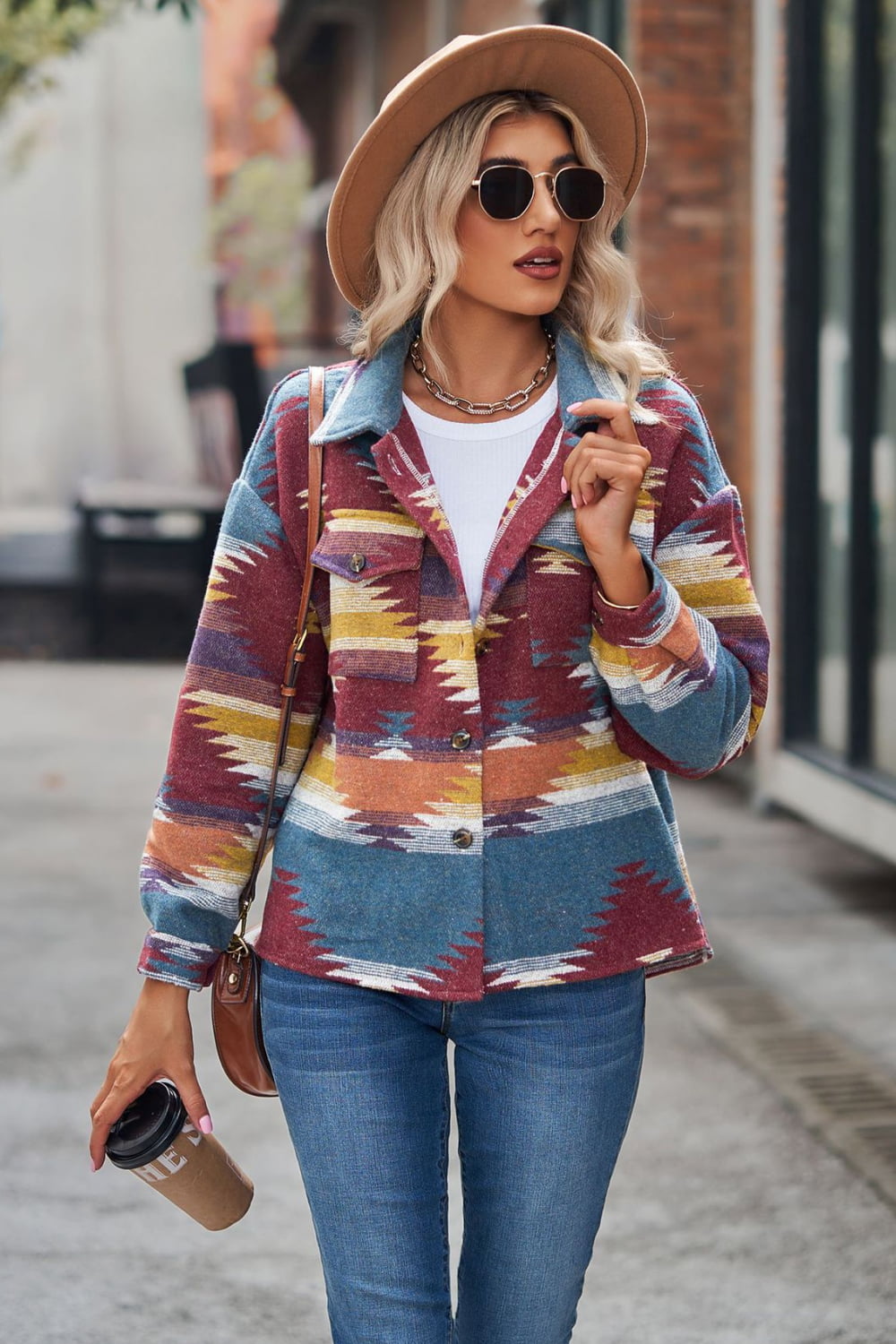 6 Print Collared Neck Shackets ( S - 2X )