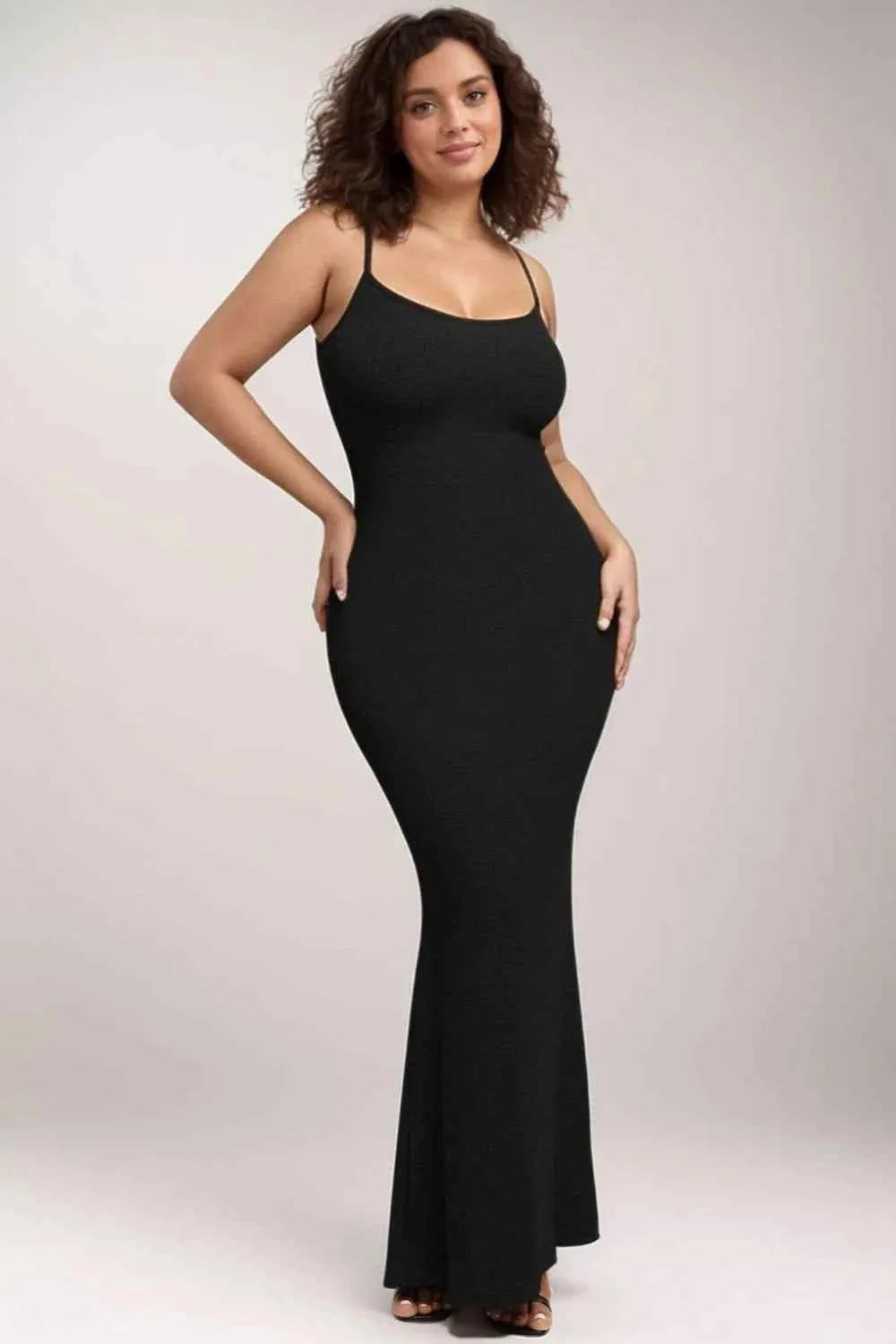 Basic Shapewear Maxi Dress with Built-In Support and Sleeveless Design - Redemption By Ashley North