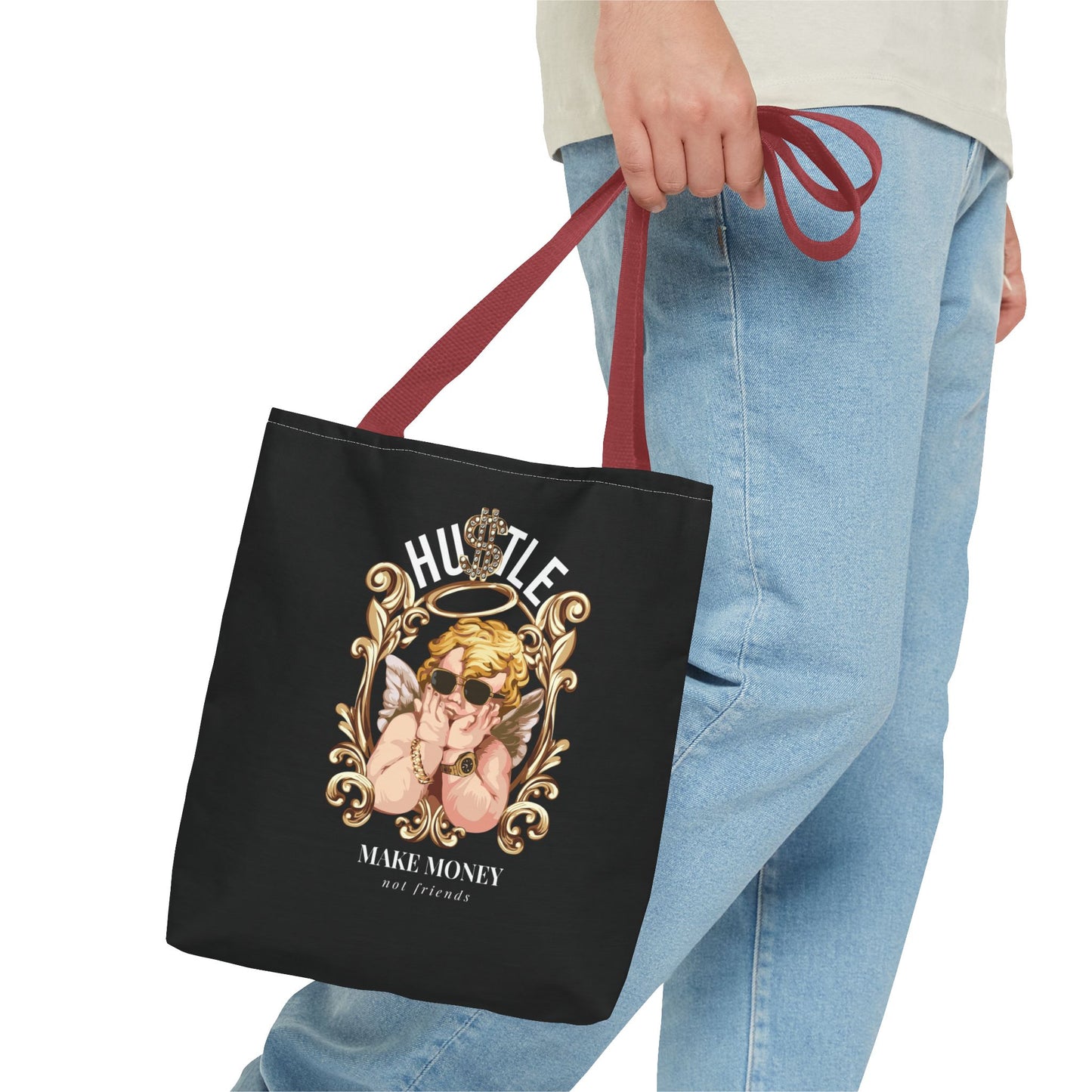 Chic Hustler Tote Bag | Stylish AOP Handbag for Entrepreneurs, Market Accessory, Gift for Creatives, Motivational Tote, Everyday Use.