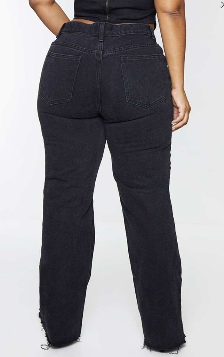 Plus Black Long Leg Straight JeansElevate your denim repertoire with these black, long-leg, straight jeans. Crafted in a classic black hue, these jeans offer a streamlined silhouette designed for theRedemption By Ashley NorthPlus Black Long Leg