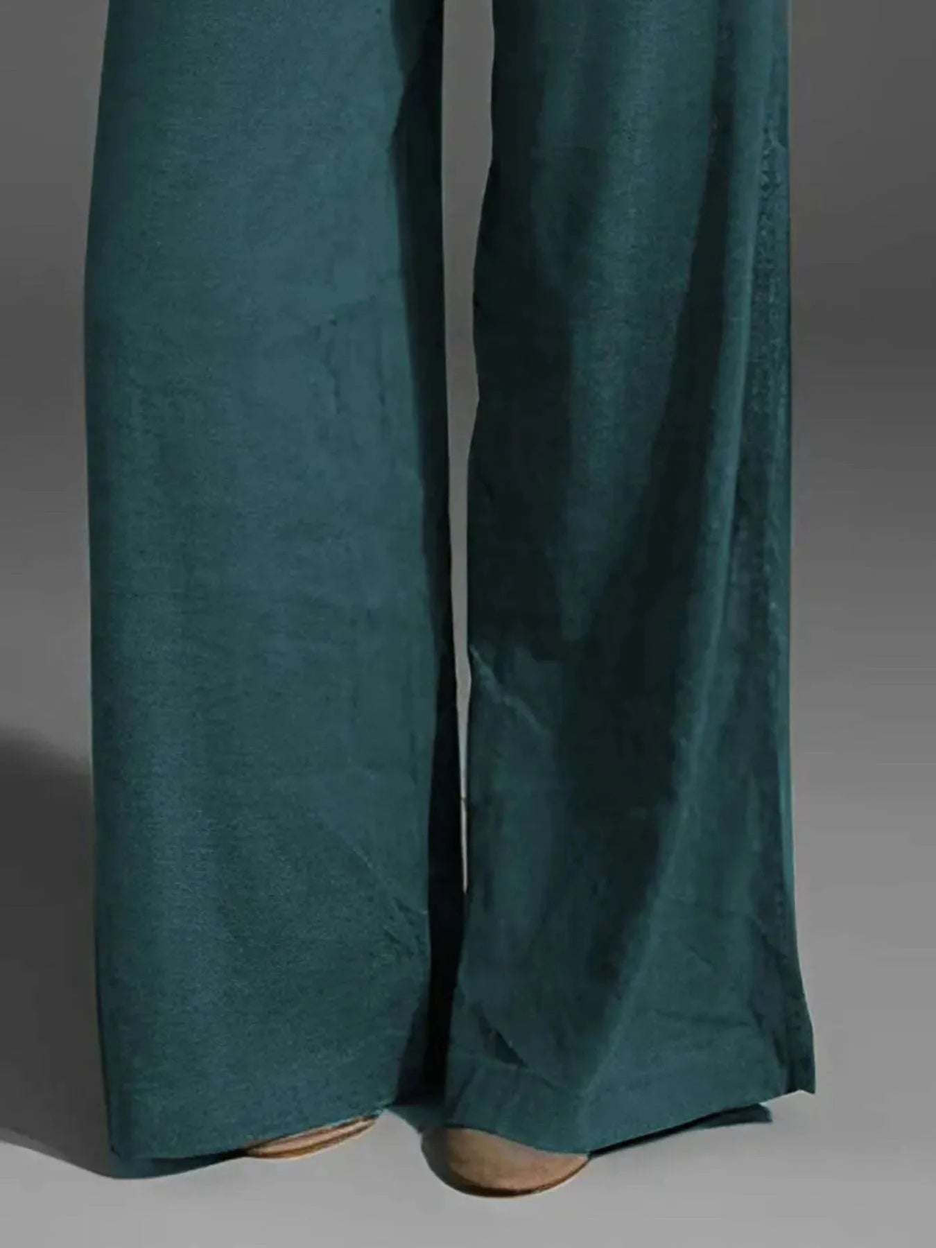 Full Size Plus Size Wide Leg Pants with Pockets.