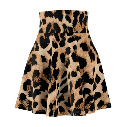 Wildly Chic Leopard Print Skater Skirt | Trendy Casual Wear for Spring/Summer | Everyday & Party Outfit - Redemption By Ashley North