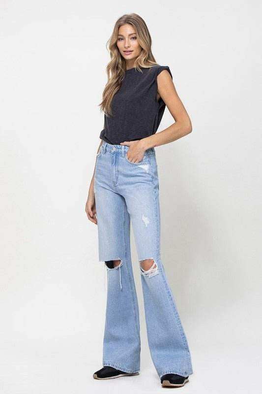 90's Vintage Flare Jeans for Retro Style and Comfort - Redemption By Ashley North