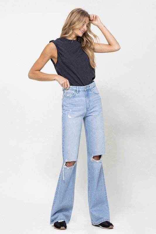 90's Vintage Flare Jeans for Retro Style and Comfort - Redemption By Ashley North
