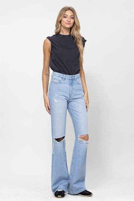 90's Vintage Flare Jeans for Retro Style and Comfort - Redemption By Ashley North