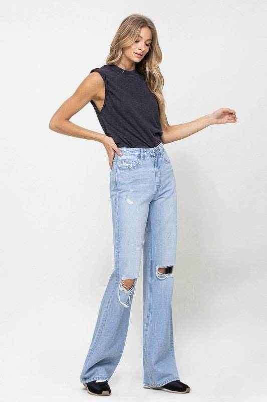90's Vintage Flare Jeans for Retro Style and Comfort - Redemption By Ashley North