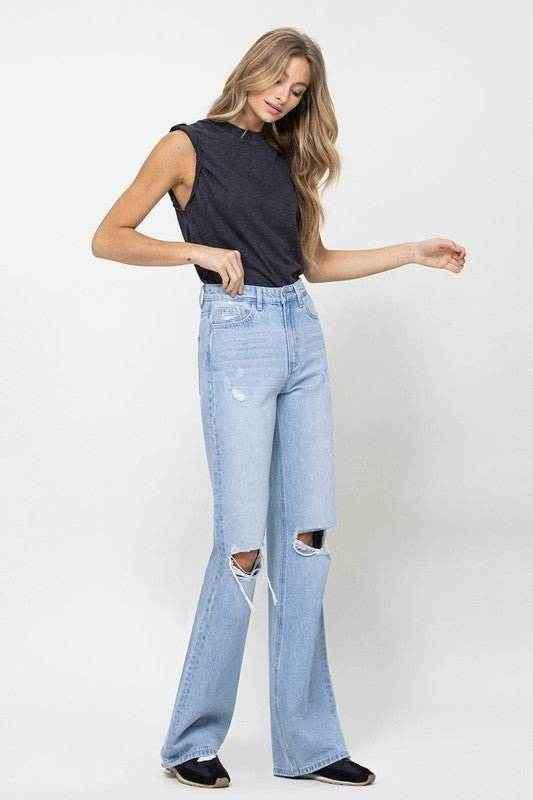90's Vintage Flare Jeans for Retro Style and Comfort - Redemption By Ashley North