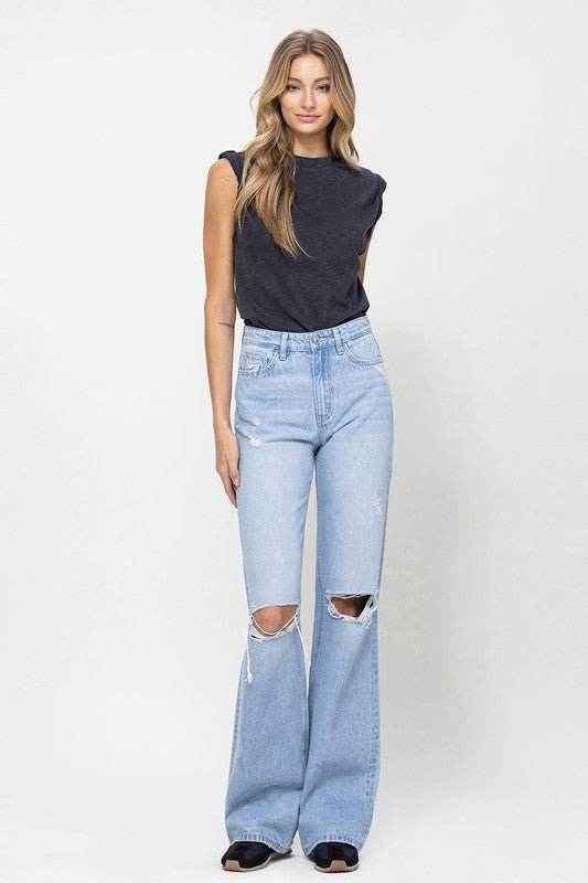 90's Vintage Flare Jeans for Retro Style and Comfort - Redemption By Ashley North