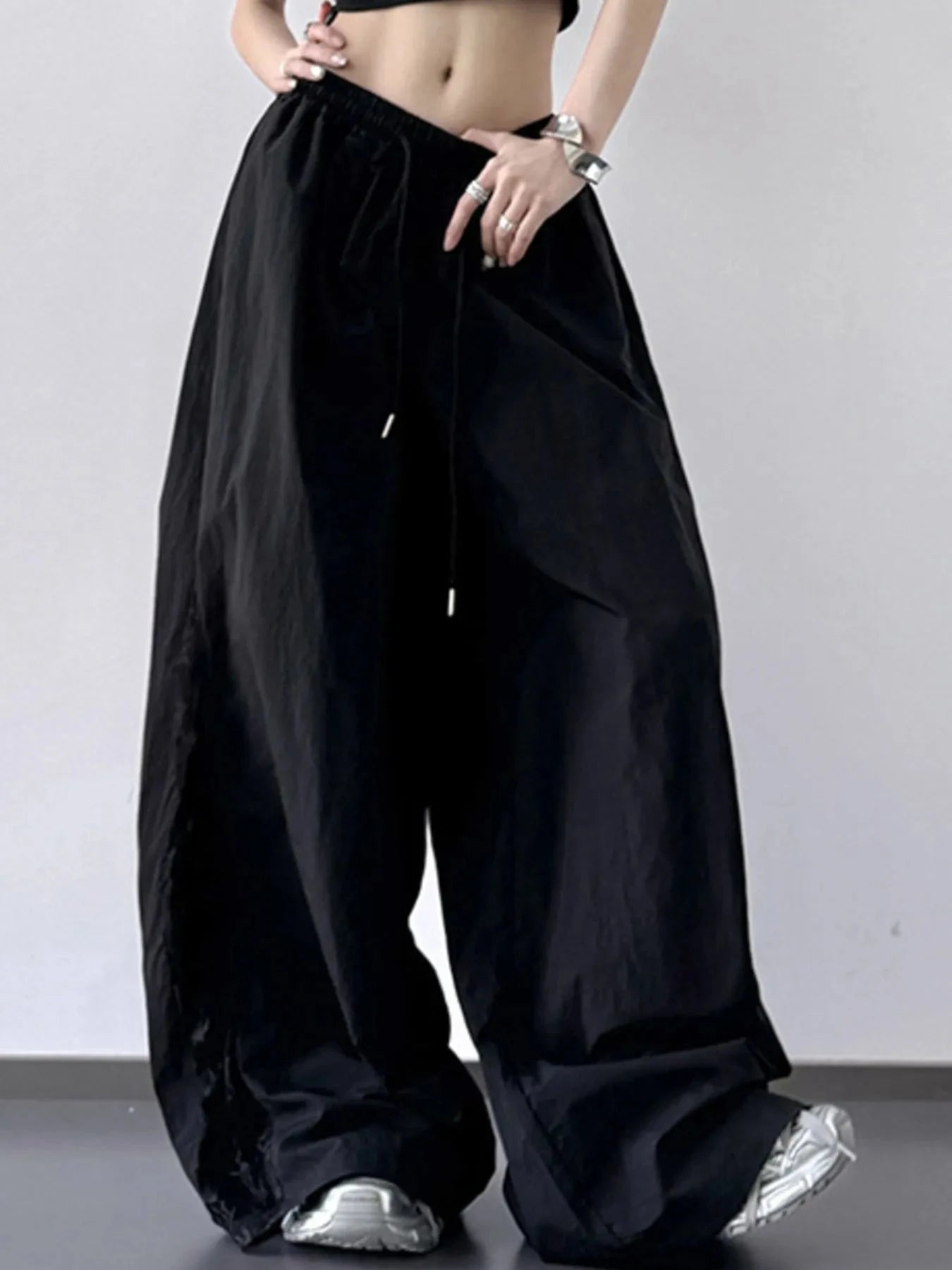 Elastic Wide-Leg Pants with Comfortable Elastic Waist - Redemption By Ashley North